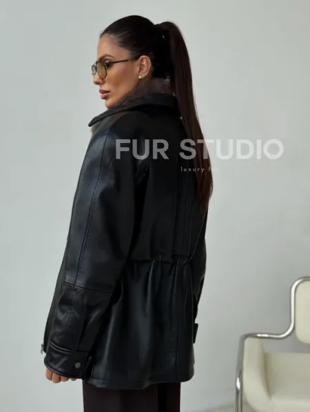 Норковая женская манишка - фото 5