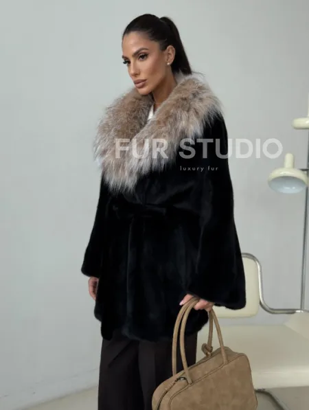Норковая шуба с рысью - фото 10