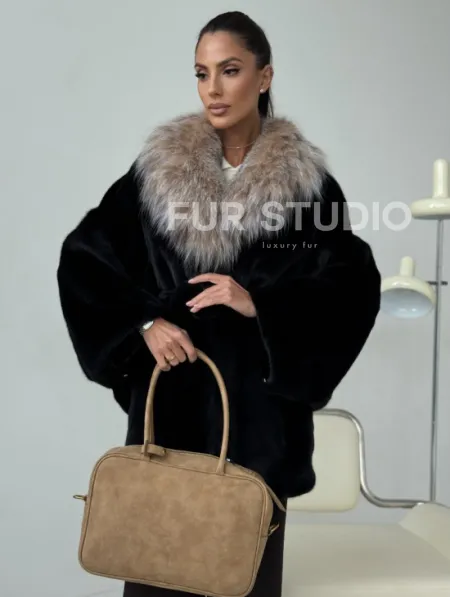 Норковая шуба с рысью - фото 6