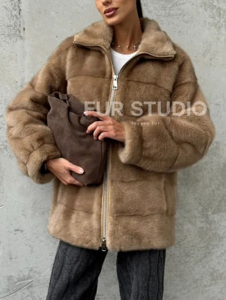 Норковая куртка - фото 4