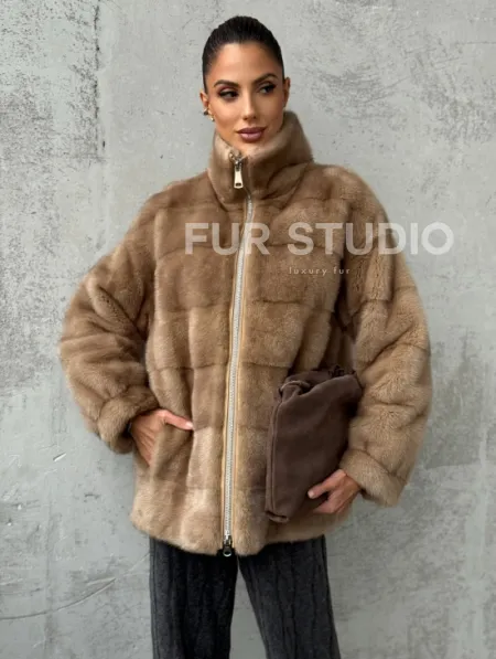 Норковая куртка - фото 7