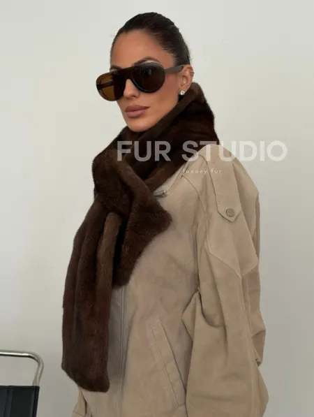Шарф из меха норки - фото 6