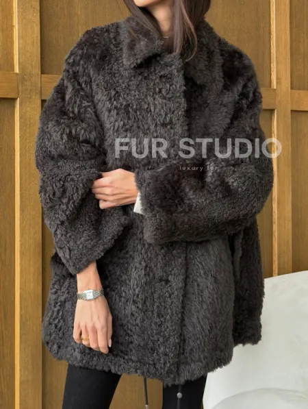 Шуба из овчины - натуральная - фото 2