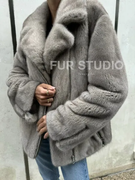 Шуба - косуха из меха норки - фото 4