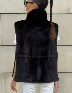 Норковая манишка женская - фото 2