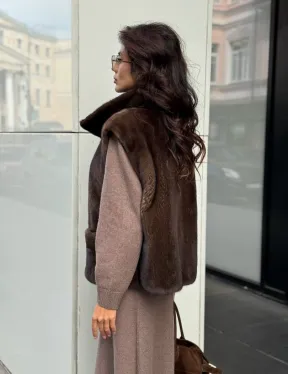 Жилет из норки - фото 7