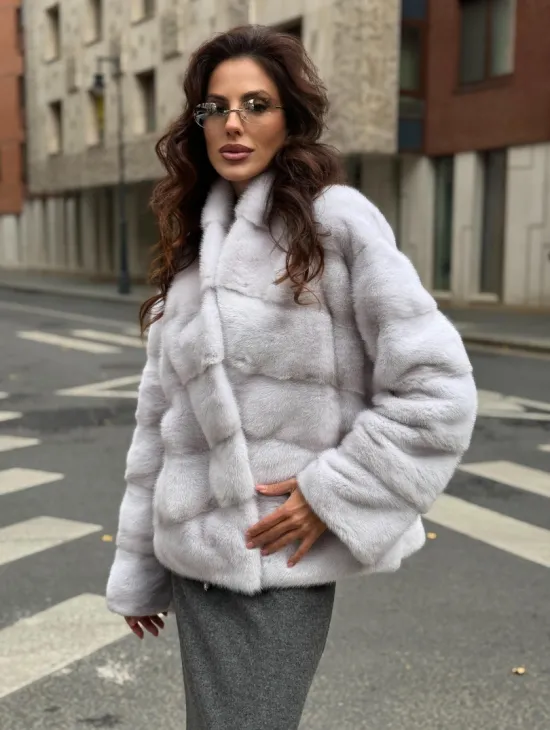 Шуба норковая - короткий жакет - фото 0