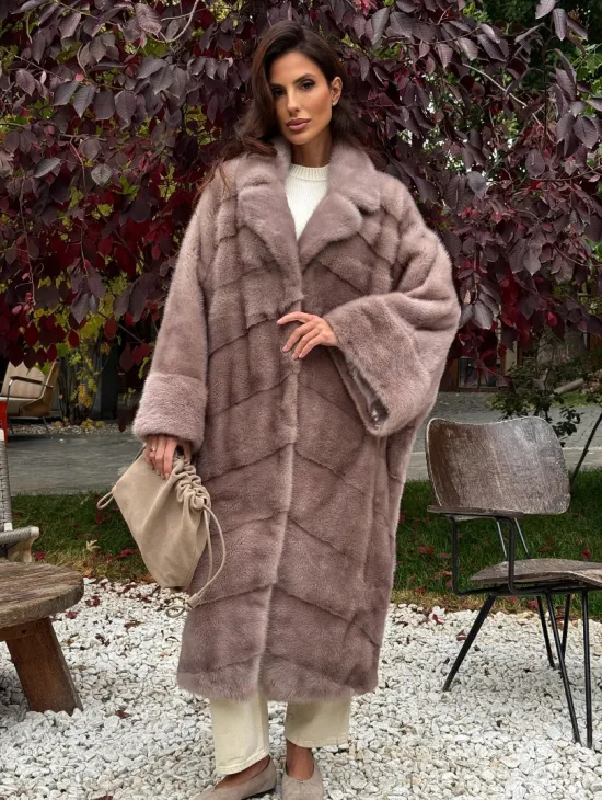 Норковая шуба (больших размеров) - фото 0