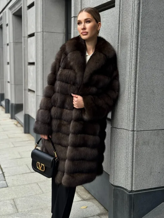 Шуба из соболиного меха - фото 8