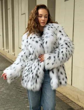 Шуба под рысь белая - фото 9