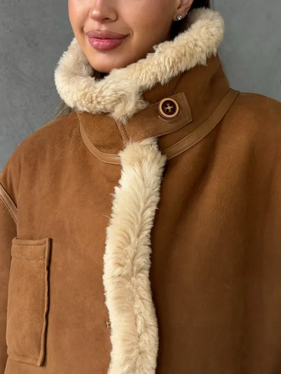 Дубленка - куртка двухсторонняя - фото 1