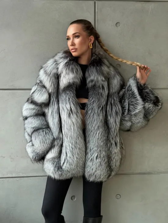 Шуба из чернобурки - фото 10