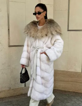 Норка кимоно с капюшоном рысь - фото 0